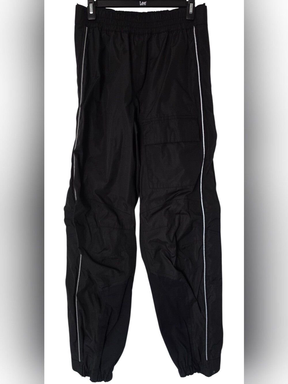 Harley-Davidson Men's Black Nylon Waterproof Riding Rain Over Pants Size S Y2K